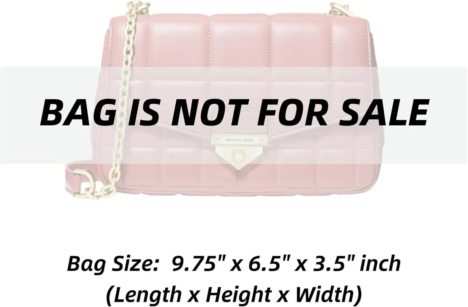 Xoppia Bag Organizer compatible with Michael Kors SoHo Large Quilted Leather Shoulder Bag. Felt Insert Liner for Women Handbag. (Brown, Style A: Exposure)