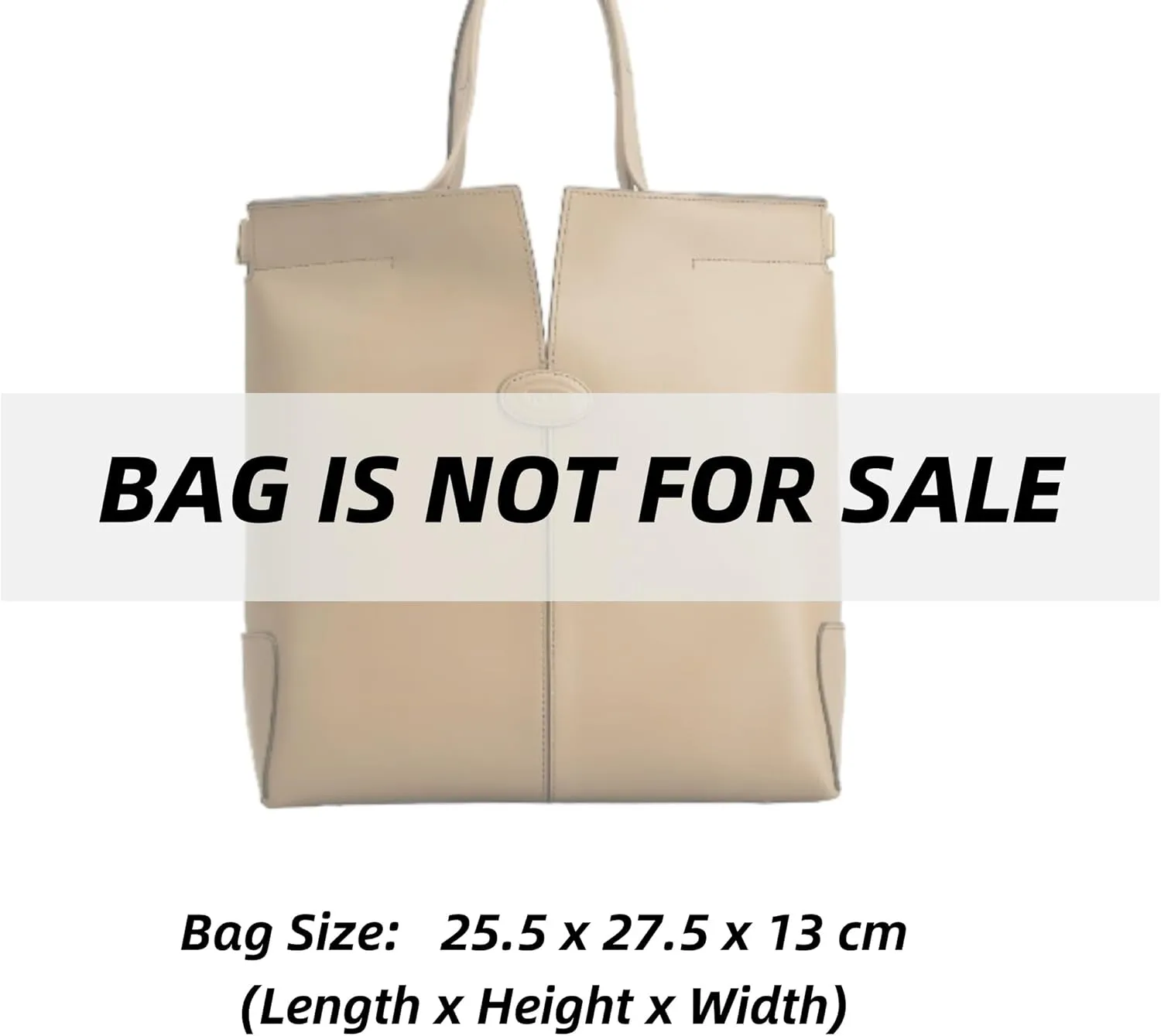 Xoppia Bag Organizer compatible with Tods Di Bag Folio Small. Felt Insert Liner for Women Handbag. (Black, Style A: Exposure)