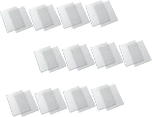 Yardwe 50Pcs Double Sided Transparent PVC Game Card Protectors Protective Covers for Trading Cards Photos and Business Id for Collectors and Gamers