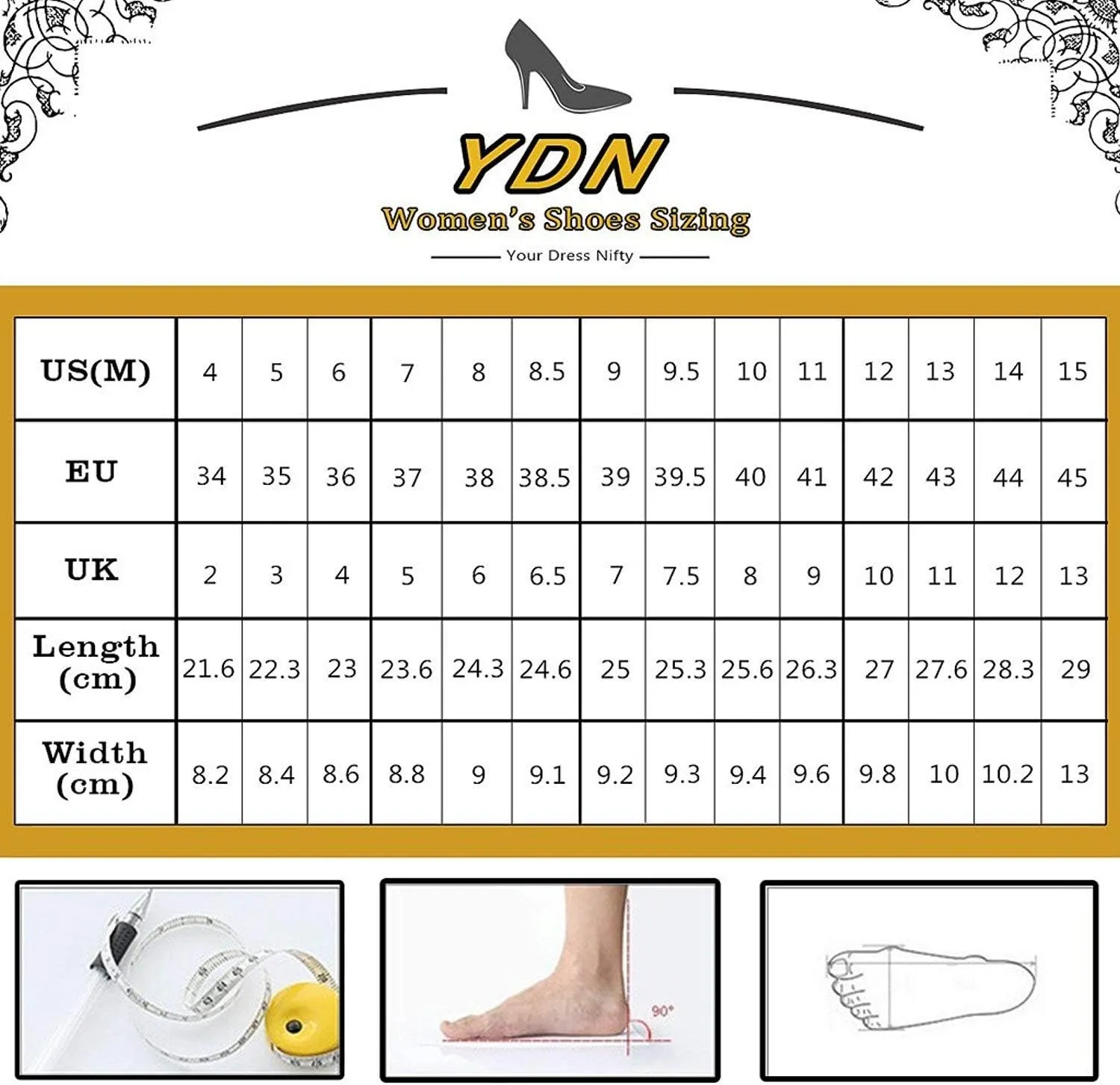 YDN Women Lace UP Mid Heels Sandals Pointed Toe D'Orsay Pumps Slingback Party Dress Shoes