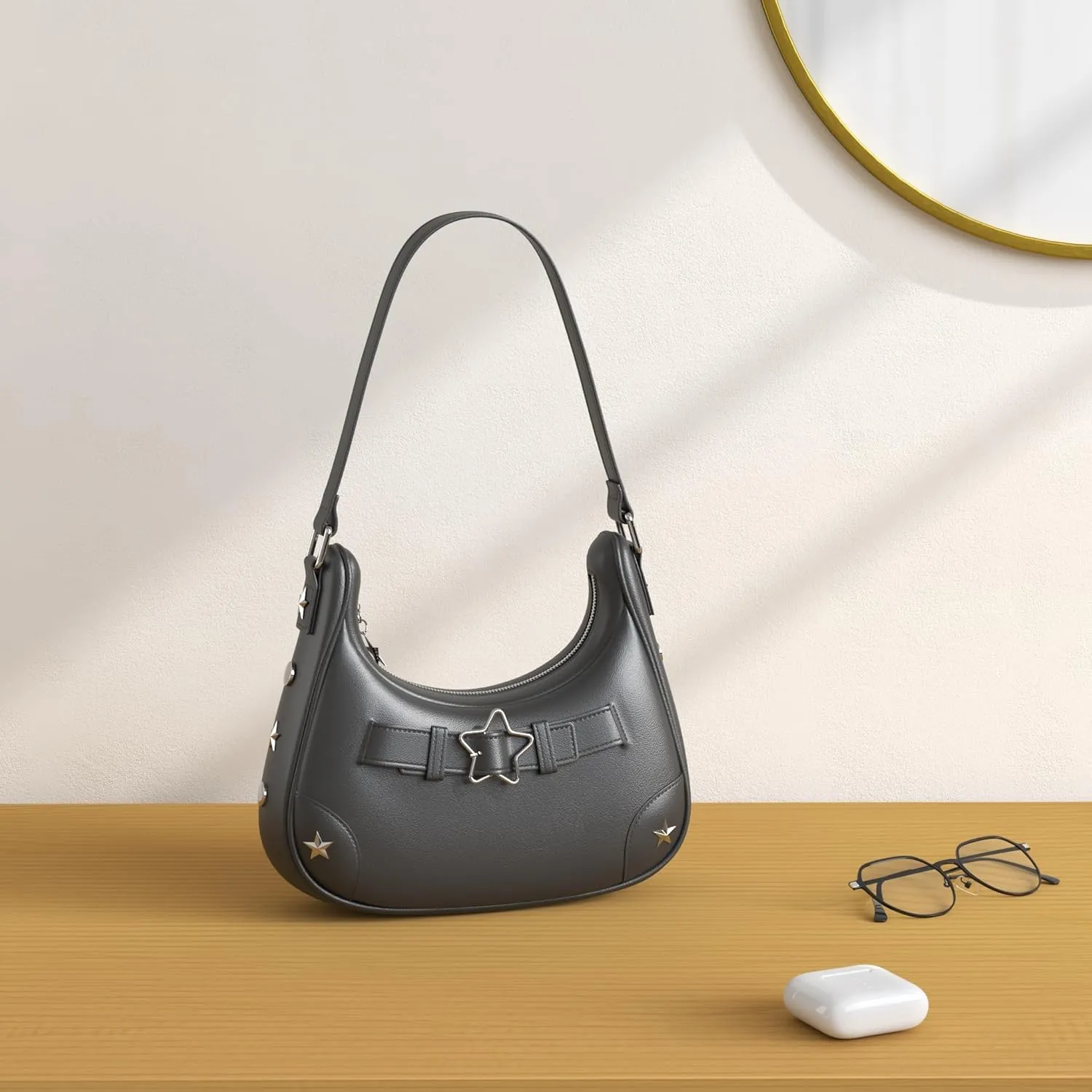 YIKOEE Shoulder Bag Y2k Purse: 90s Mini Underarm Bag - Cute Small Purse