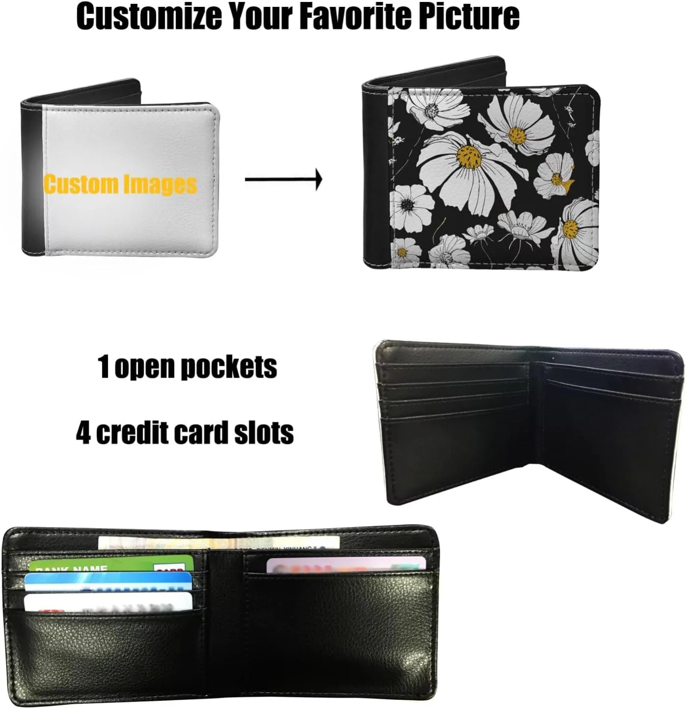 ZFRXIGN Western Aztec Horse Purse Bifold Wallet Leather Credit Card Holder Clutch Wallets Mens Multi Card Organizer Money Bags Tribal Navajo Brown