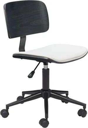 Zuo Duravel Office Chair White & Black